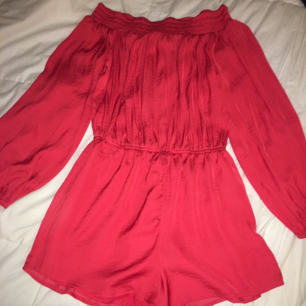 FOREVER 21 OFF THE SHOULDER ROMPER